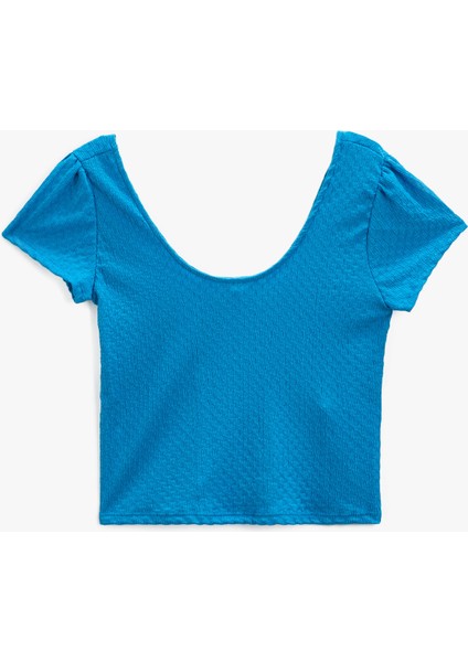 Kadın Crop T-Shirt Kısa Kollu