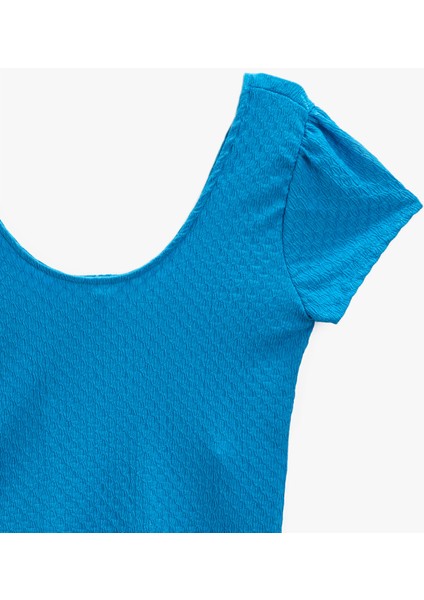 Kadın Crop T-Shirt Kısa Kollu