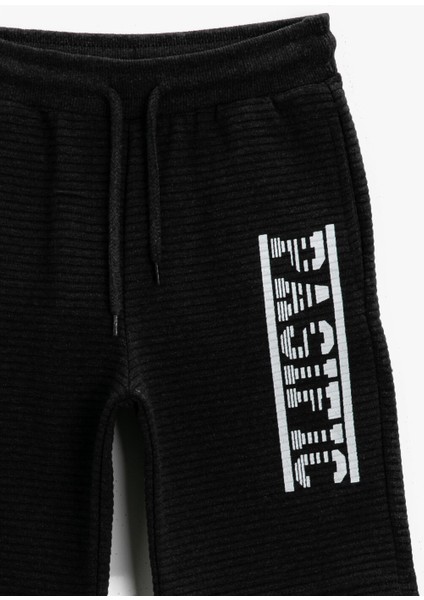 Erkek Çocuk Yazili Sort Belden Baglamali Pamuklu modelleri