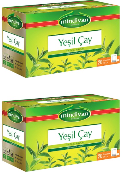 2 'li Yeşil Çay Bitki Çayı