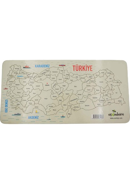 Türkiye Haritası Ahşap Puzzle