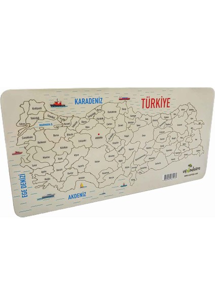 Türkiye Haritası Ahşap Puzzle modelleri