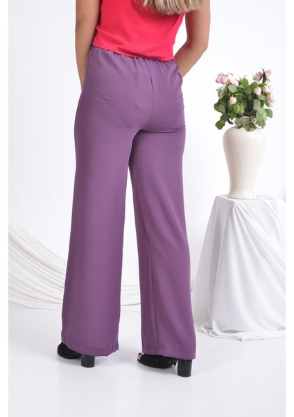 Bayan Beli Lastikli Bol Paça Yazlık Pantolon fiyatları