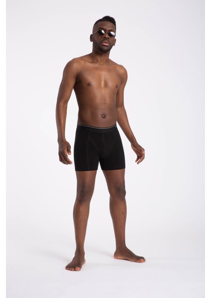 Tender Cotton 3'lü Siyah Boxer 9673 - 967