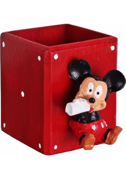 Mickey Minnie Mouse Kırmızı Saksı 2 Li Set fiyatları