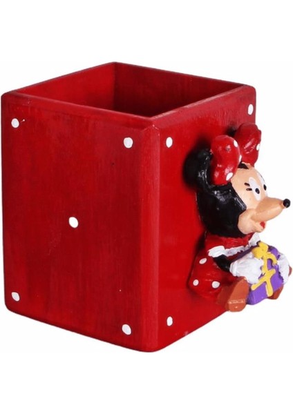 Mickey Minnie Mouse Kırmızı Saksı 2 Li Set modelleri