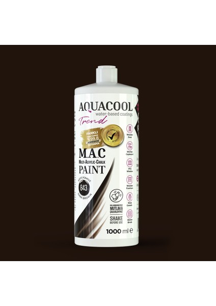 Trend M.a.c Hobi Boyası Su Bazlı Akrilik 1000 ml