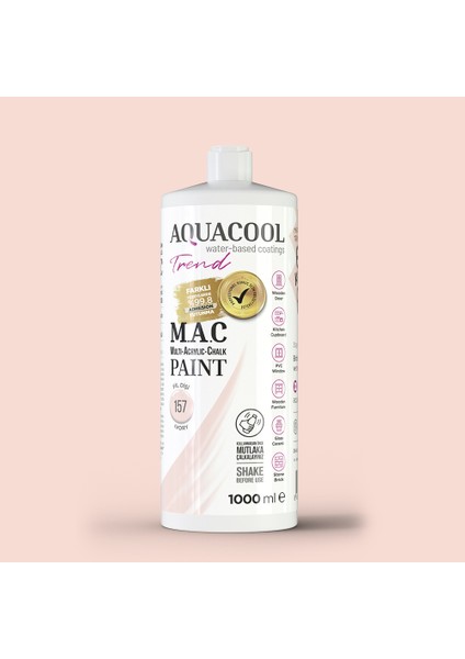 Trend M.a.c Hobi Boyası Su Bazlı Akrilik 1000 ml