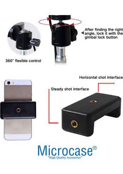 Telefon Başlık Tutuculu Ürün Çekim Standı + Bluetooth Kumanda - AL2679