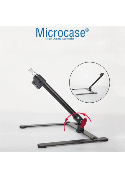 Ürün Çekim Standı 26 cm Youtube Instagram Tiktok Selfie LED Halka Işık + 46 cm Tripod + Bluetooth Kumanda - AL2663