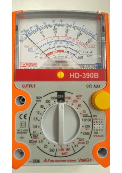 Analog Ölçü Aleti HD-390B Geniş Ekran