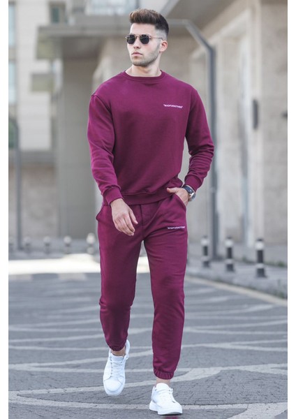 Bordo Erkek Eşofman Takımı 5285