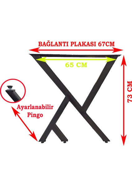 Metal Ayak Ahşap Masif Kütük Bilgisayar Çalışma Yemek Masası Ayağı