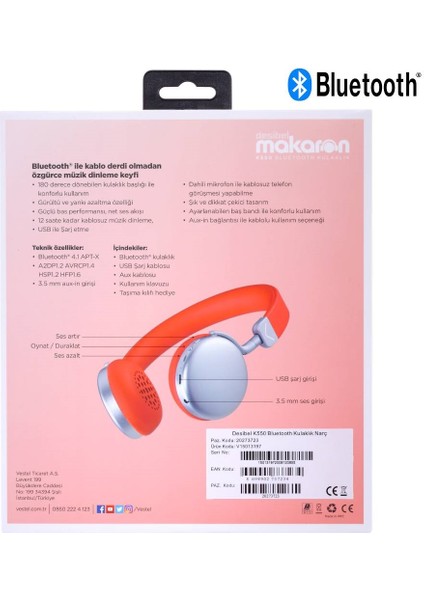 K550 Bluetooth Kulaklık