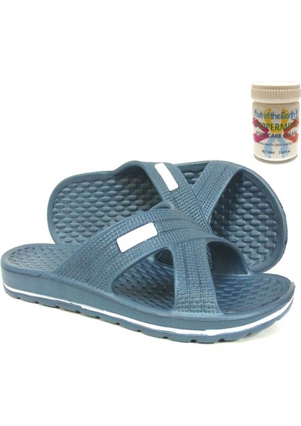 Gzr Erkek Plaj Ev Banyo Deniz Havuz Günlük Terlik 50ML Nane Ferahlığı Topuk Çatlağı ve Nasır Giderici Krem