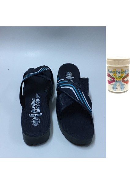 Gzr Erkek Plaj Ev Banyo Deniz Havuz Günlük Terlik 50ML Nane Ferahlığı Topuk Çatlağı ve Nasır Giderici Krem