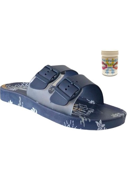 Gzr Erkek Plaj Ev Banyo Deniz Havuz Günlük Terlik 50ML Nane Ferahlığı Topuk Çatlağı ve Nasır Giderici Krem