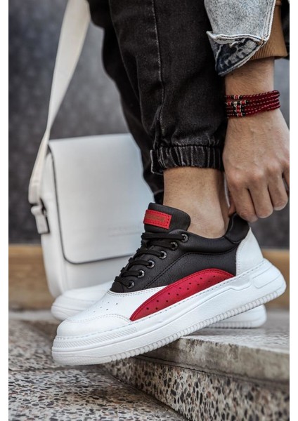 CH115 Bt Erkek Ayakkabı Beyaz/kırmızı/siyah