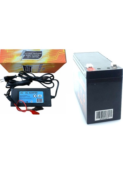Çocuk Oyuncak Araba 12V 9AH 12 V 9 A Akü + 3,5 A Akü Şarj Cihazı Adaptör Set