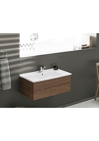 Seramik Cerastyle Arte 85CM Etajerli Lavabo modelleri