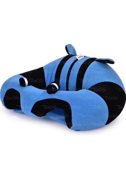 Bebek Oturma Destek Minderi - Bebek Koltuğu - Büyük Bebek Oturağı Mavi Siyah modelleri