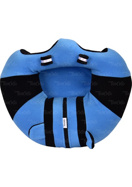 Bebek Oturma Destek Minderi - Bebek Koltuğu - Büyük Bebek Oturağı Mavi Siyah fırsatları