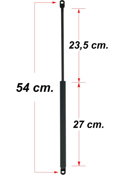 Binbir Trend Massey Ferguson 2630 / Phantom 3085 Traktör Cam Amortisörü 54 cm (190N)