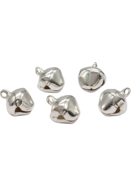 25 Adet 10MM Nikel/gümüş Renk Kulplu Zil,çan,çıngırak,metal Amigurumi Zili,takı Aksesuar Yapımı