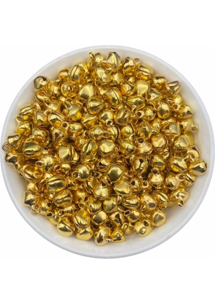 Hedef Bijuteri 25 Adet 12MM Gold Renk Kulplu Zil,çan,çıngırak,metal Amigurumi Zili,takı Aksesuar Yapımı