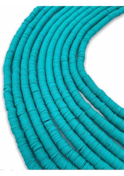 8mm Turkuaz Renk Polimer Kil Fimo Boncuk DIZISI,40CM Hamur Boncuk Fimo Dizi fiyatları