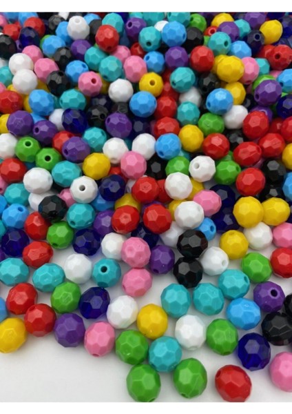 12MM Karışık Renkli Plastik Petek Model Boncuk (50GR,~60 Adet) fiyatları