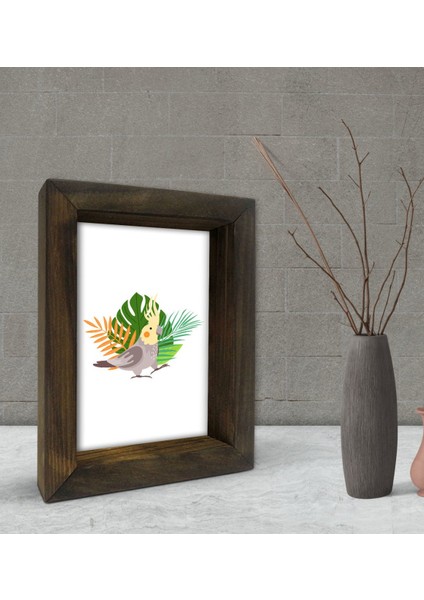 Gift Dekoratif Doğal Masif Ahşap Çerçeve 15X20CM-84