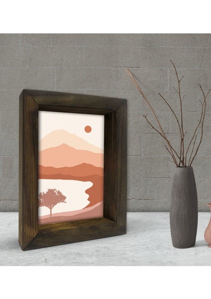 Gift Dekoratif Doğal Masif Ahşap Çerçeve 15X20CM-82