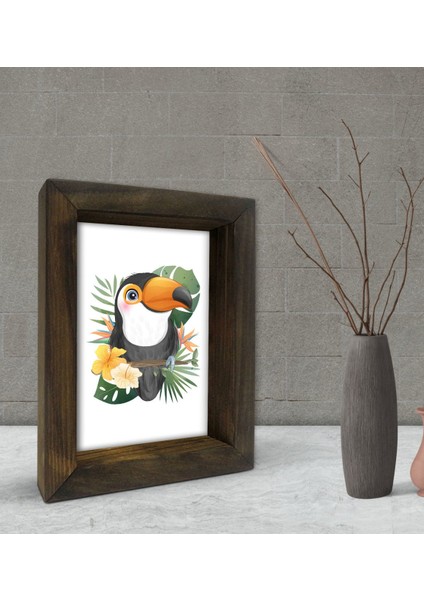 Gift Dekoratif Doğal Masif Ahşap Çerçeve 15X20CM-80