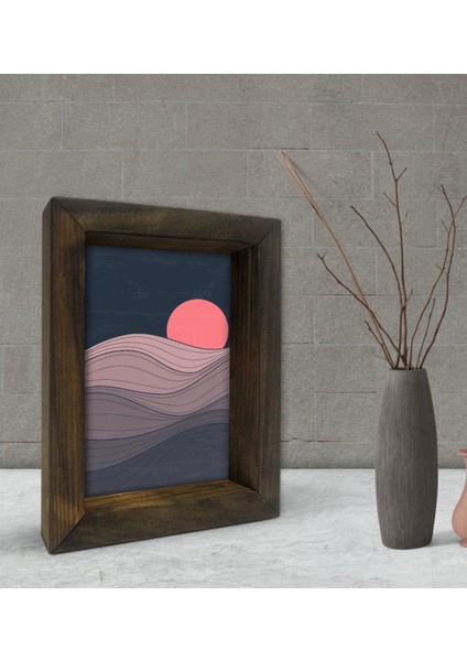 Gift Dekoratif Doğal Masif Ahşap Çerçeve 15X20CM-73