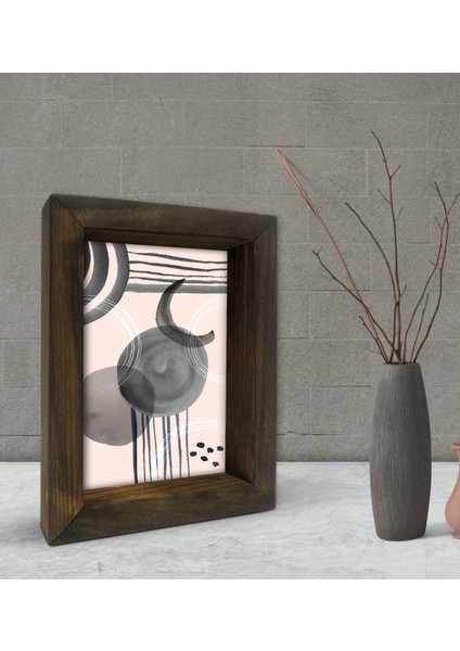 Gift Dekoratif Doğal Masif Ahşap Çerçeve 15X20CM-71