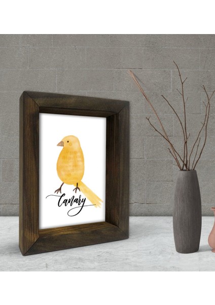 Gift Dekoratif Doğal Masif Ahşap Çerçeve 15X20CM-54