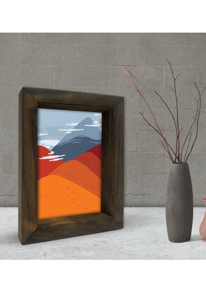 Gift Dekoratif Doğal Masif Ahşap Çerçeve 15X20CM-52