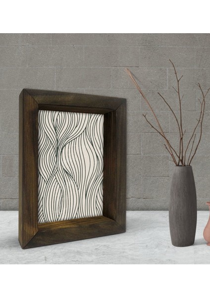 Gift Dekoratif Doğal Masif Ahşap Çerçeve 15X20CM-43
