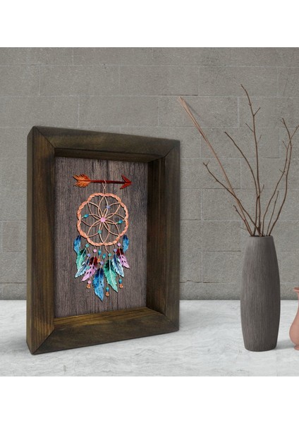 Gift Rüya Kapanı Tasarımlı Dekoratif Doğal Masif Ahşap Çerçeve 15X20CM-1