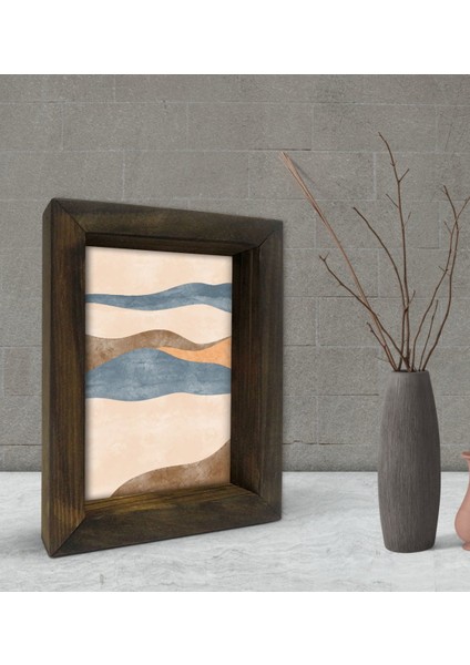 Gift Dekoratif Doğal Masif Ahşap Çerçeve 15X20CM-95