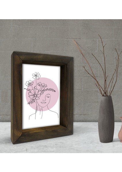 Gift Dekoratif Doğal Masif Ahşap Çerçeve 15X20CM-85