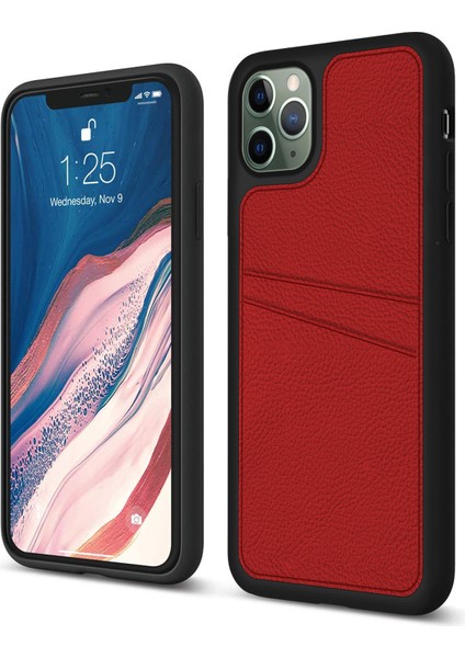 Apple iPhone 11 Pro Max Kılıf Proda Deri Çift Kartlık Cepli Kapak modelleri