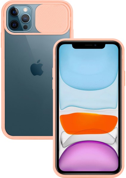 Apple iPhone 12 Pro Max Kılıf Palm Kamera Koruma Kapaklı Silikon