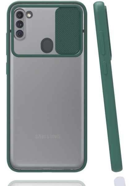 Samsung Galaxy A11 Kılıf Palm Kamera Koruma Kapaklı Silikon