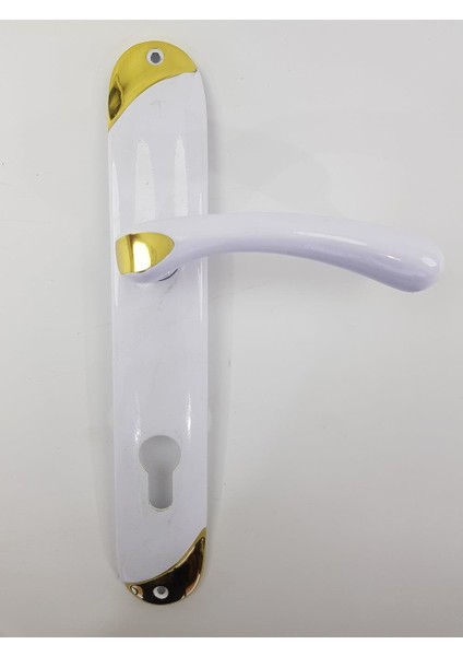 Çelik Kapı Kolu Satürn Beyaz Sağ