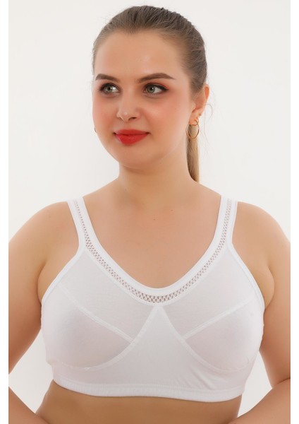 Dantel Detaylı Pamuklu Ribana Anne Yarım Atlet Sütyen 6010 fiyatları