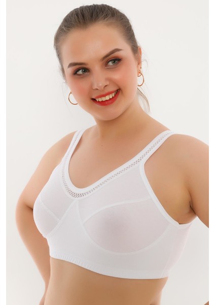 Dantel Detaylı Pamuklu Ribana Anne Yarım Atlet Sütyen 6010 modelleri