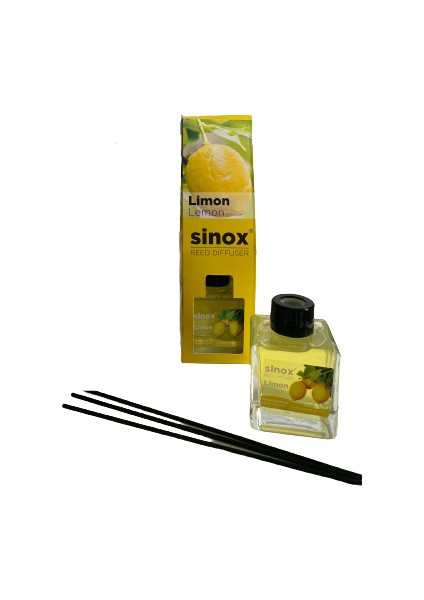 Bambu Çubuklu Limon Oda Ofis Banyo Kokusu 120 ml Yüksek Esans Kalıcı Koku