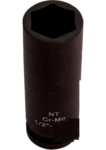 1/2 Havalı Lokma Siyah Uzun 12 mm NTZL1212U